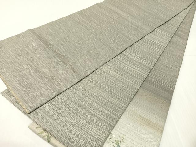 平和屋着物▽太鼓柄袋帯 スリーシーズン 春夏秋 櫛織 陶器花文 金糸 正絹 逸品 CABI4075vp