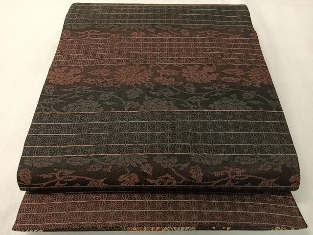 平和屋着物●西陣の老舗アート裕(津村織物)二代目・津村千太郎 両面 六通柄袋帯 唐織 明治文様 正絹 逸品 未使用 CABI4112vp