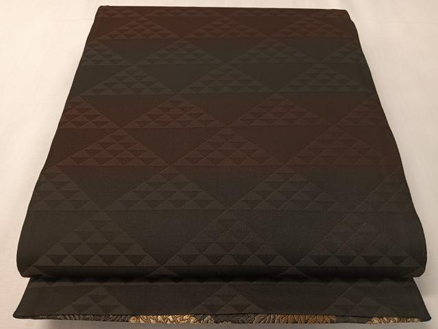 平和屋着物●西陣の老舗アート裕(津村織物)二代目・津村千太郎 両面 六通柄袋帯 唐織 明治文様 正絹 逸品 未使用 CABI4112vp