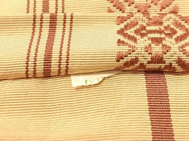 平和屋着物●本場筑前博多織 半幅帯 献上 正絹 逸品 CABI4120vp