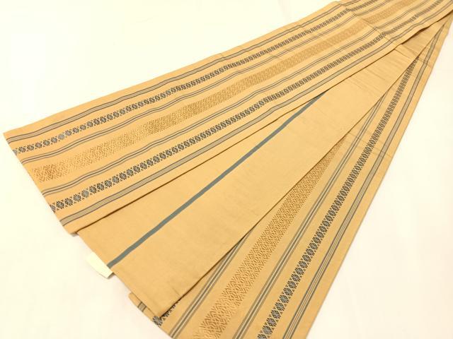 平和屋着物●本場筑前博多織 半幅帯 献上 証紙付き 正絹 逸品 CABI4129vp
