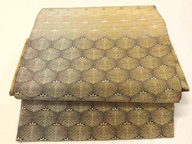 平和屋着物●つけ帯 金華山織 松葉亀甲文 正絹 逸品 CABI4133vp