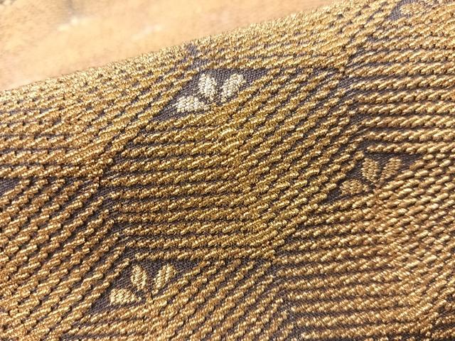 平和屋着物●つけ帯 金華山織 松葉亀甲文 正絹 逸品 CABI4133vp