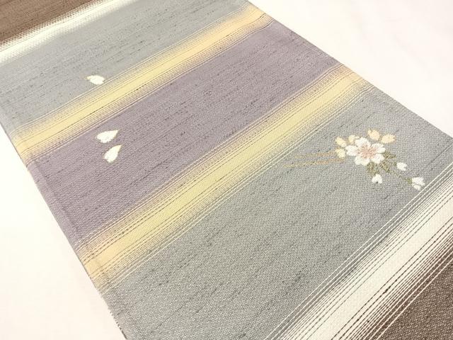 平和屋着物●両面 全通柄袋帯 嵐山さくら桟敷 花簪 月の満ち欠け 金銀糸 正絹 逸品 CABI4153vp