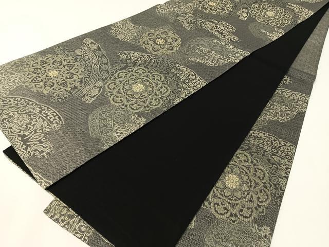 平和屋着物●六通柄袋帯 正倉院花文 金糸 正絹 逸品 未使用 CABI4157vp