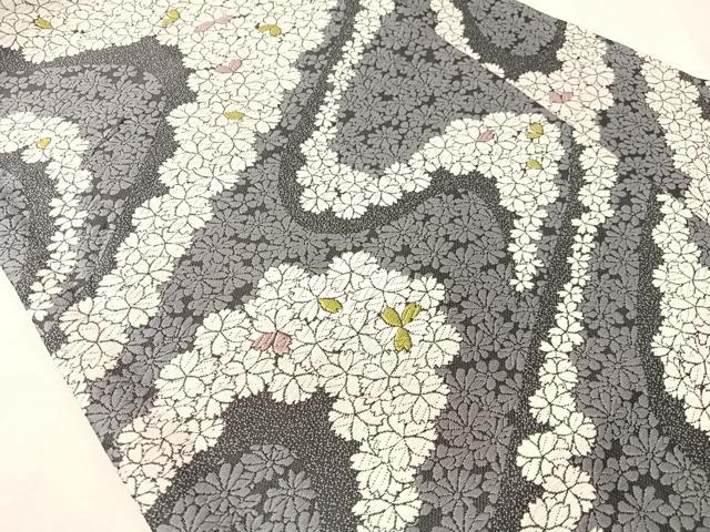 平和屋着物●九寸名古屋帯 唐織 舞桜 正絹 逸品 CABI4168vp