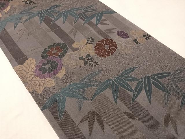 平和屋着物●西陣 川島織物 六通柄京袋帯 笹竹菊文 CABI4170vp