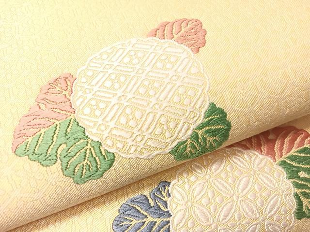 平和屋着物●全通柄袋帯 唐織 万寿菊 ますいわ屋扱い 正絹 逸品 未使用 CABI4182vp