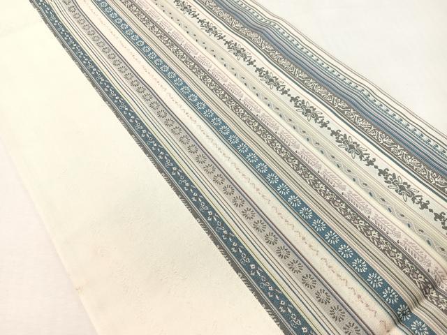 平和屋着物●本場筑前博多織 両面 全通柄京袋帯 花間道 正絹 逸品 CABI4203vp