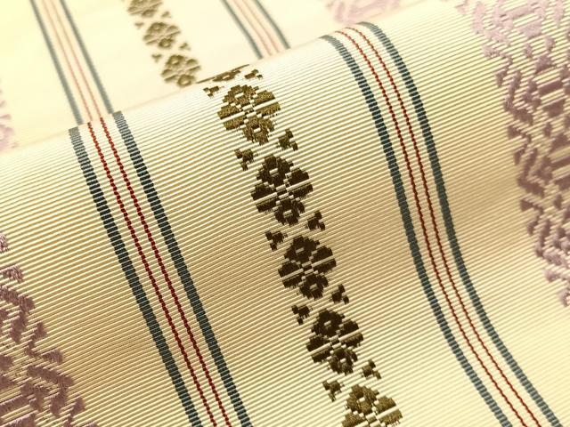 平和屋着物●本場筑前博多織 八寸名古屋帯 献上 正絹 逸品 CABI4204vp