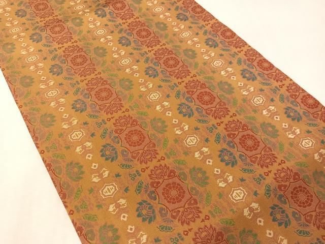 平和屋着物●九寸開き名古屋帯 更紗間道 正絹 逸品 CABI4248vp