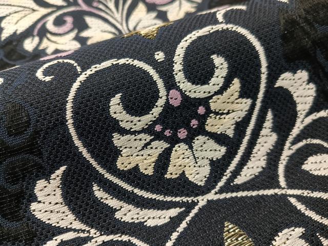 平和屋着物●九寸名古屋帯 唐織 唐草文 金糸 正絹 逸品 CABI4255vp