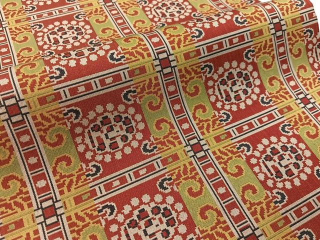 平和屋着物●龍村美術織物 九寸開き名古屋帯 法隆寺蜀紅錦 正絹 逸品 CABI4256vp
