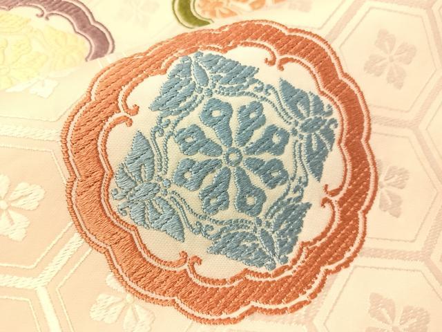 平和屋着物●六通柄袋帯 唐織 吉祥花蝶文 正絹 逸品 CABI4260vp
