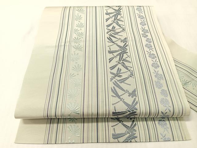 平和屋着物●本場筑前博多織 八寸名古屋帯 トンボ 正絹 逸品 CABI4285vp