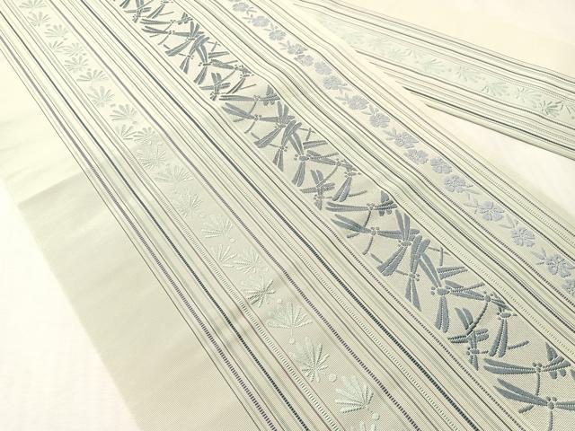 平和屋着物●本場筑前博多織 八寸名古屋帯 トンボ 正絹 逸品 CABI4285vp