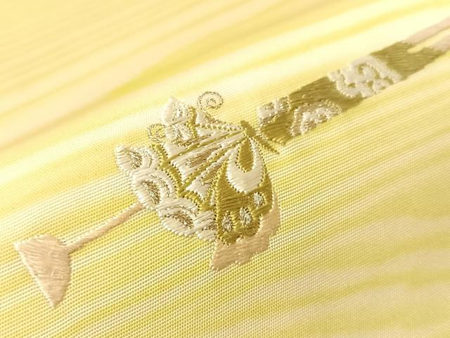 平和屋着物●東京友禅 木下冬彦 塩瀬 九寸名古屋帯 総刺繍 簪 金糸 正絹 逸品 CABI4289vp