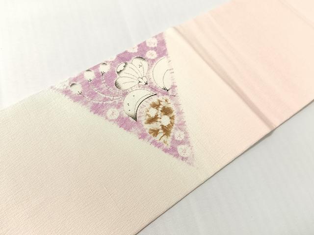 平和屋着物●日本工芸会正会員 絞りの小倉 辻が花の建亮 小倉建亮 九寸名古屋帯 辻が花 手描き 正絹 逸品 CABI4317vp