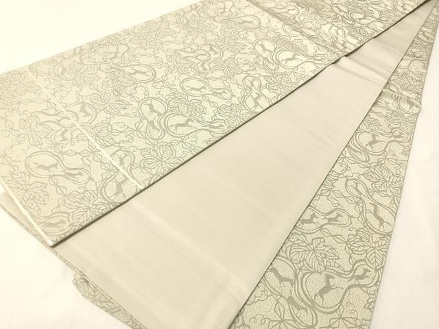 平和屋着物●人間国宝 南部芳松 突彫り 全通柄袋帯 創作絵図 瓢箪に駒 正絹 逸品 CABI4330vp