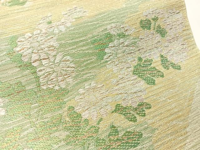 平和屋着物●西陣 川島織物 六通柄 本袋帯 菊花文 金銀糸 正絹 逸品 未使用 CABI4336vp