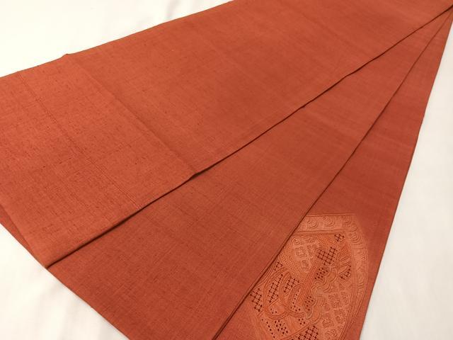 平和屋着物●中国三大刺繍 スワトウ相良刺繍 総刺繍 太鼓柄袋帯 紬地 扇面御所車花文 正絹 逸品 CABI4343vp
