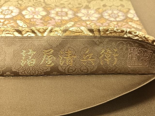 平和屋着物●西陣織 陰山織物謹製 箔屋清兵衛 全通柄袋帯 悠久の美 金糸 正絹 逸品 未使用 CABI4360vp