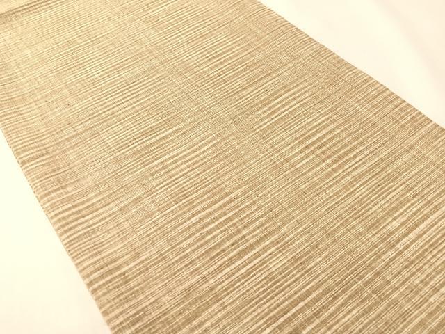 平和屋着物●インド・アッサム 野蚕糸 手織 ムガシルク 両面 全通柄袋帯 霞文 正絹 逸品 CABI4384vp
