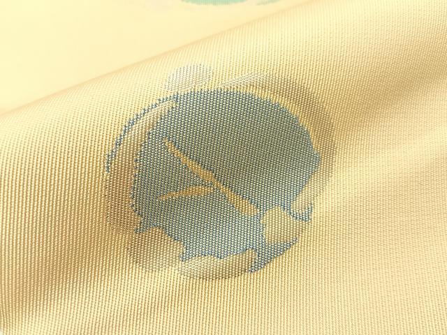 平和屋着物●西陣 川島織物 六通柄 本袋帯 梅花文 銀糸 正絹 逸品 CABI4387vp