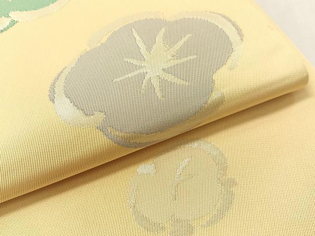 平和屋着物●西陣 川島織物 六通柄 本袋帯 梅花文 銀糸 正絹 逸品 CABI4387vp