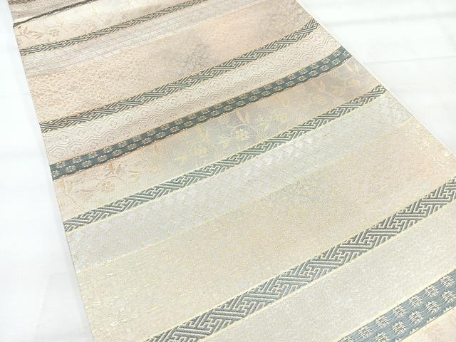 平和屋着物◎六通柄袋帯 古代名物裂 金銀糸 正絹 逸品 CABI4414nb