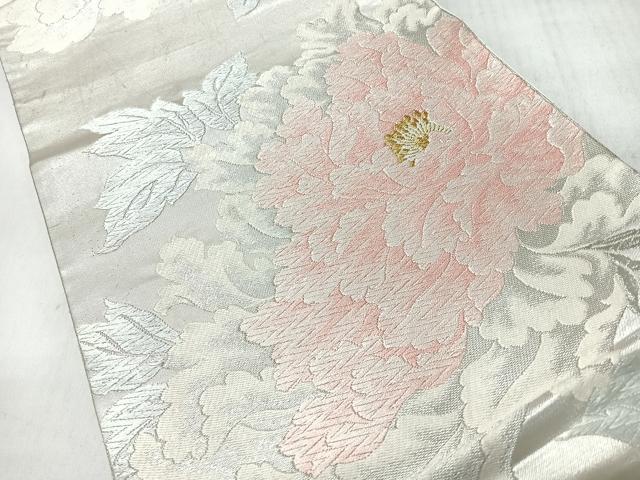 平和屋着物◎六通柄袋帯 唐織 舞花文 金銀糸 正絹 逸品 CABI4612nb