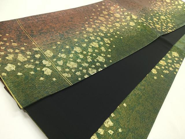 平和屋着物◎六通柄袋帯 煌貴箔 金糸 正絹 逸品 CABI4616nb
