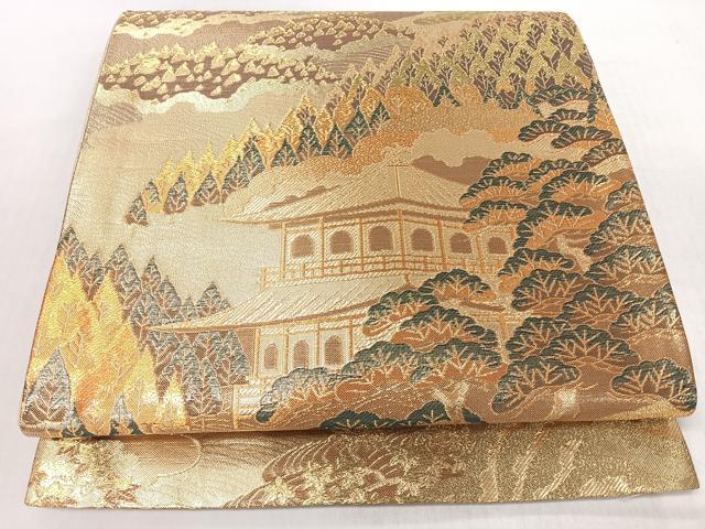 平和屋着物◎六通柄袋帯 京名勝 金銀糸 正絹 逸品 CABI4745nb