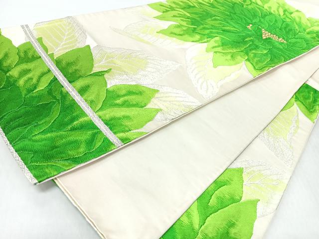 平和屋着物◎六通柄袋帯 唐織 舞花文 金銀糸 正絹 逸品 CABI4769nb