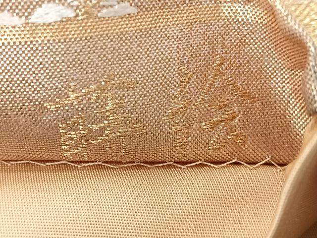 平和屋着物◎六通柄袋帯 唐織 蒔絵 金糸 正絹 逸品 CABI4780nb