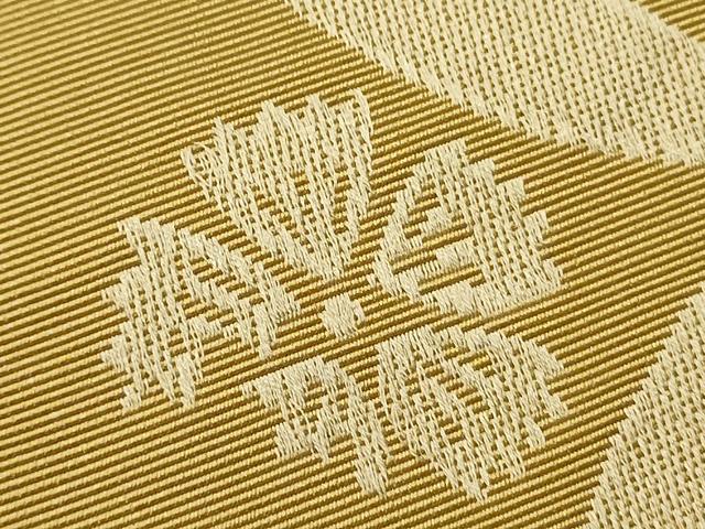 平和屋着物●本場筑前博多織 半幅帯 小袋帯 児島織物謹製 舞花文 証紙付き 正絹 逸品 CABI4809ak