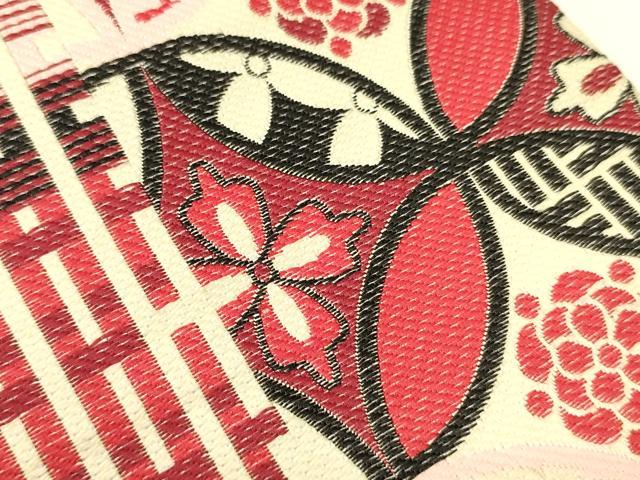 平和屋着物●半幅帯 七宝花間道 CABI4867ak