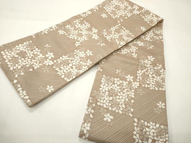 平和屋着物●両面 両方向 六寸帯 西陣織 辻梅帯 金銀糸 正絹 逸品 CABI4917ak