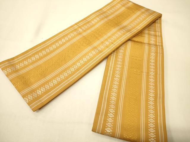 平和屋着物●本場筑前博多織 半幅帯 献上柄 正絹 逸品 CABI4967ak