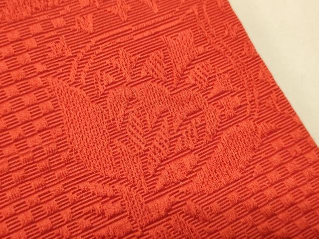 平和屋着物●本場筑前博多織 半幅帯 花間道 正絹 逸品 CABI4995ak