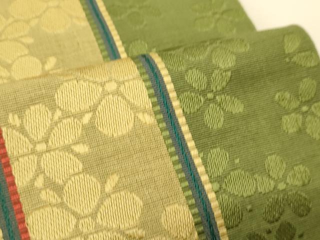 平和屋着物●本場筑前博多織 半幅帯 舞花間道 正絹 逸品 CABI5020ak
