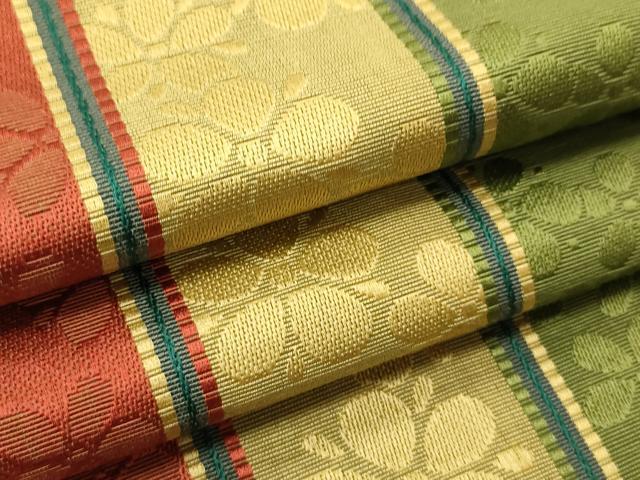 平和屋着物●本場筑前博多織 半幅帯 舞花間道 正絹 逸品 CABI5020ak