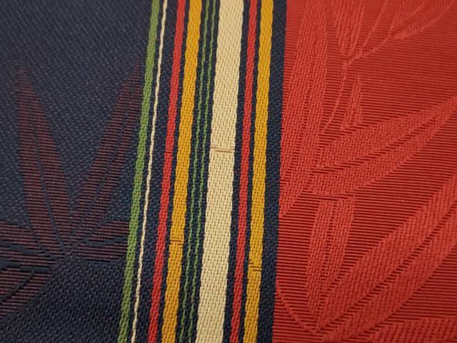 平和屋着物●本場筑前博多織 半幅帯 笹竹文 正絹 逸品 未使用 CABI5047ak