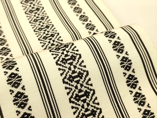 平和屋着物●本場筑前博多織 半幅帯 献上柄 正絹 逸品 CABI5137ak