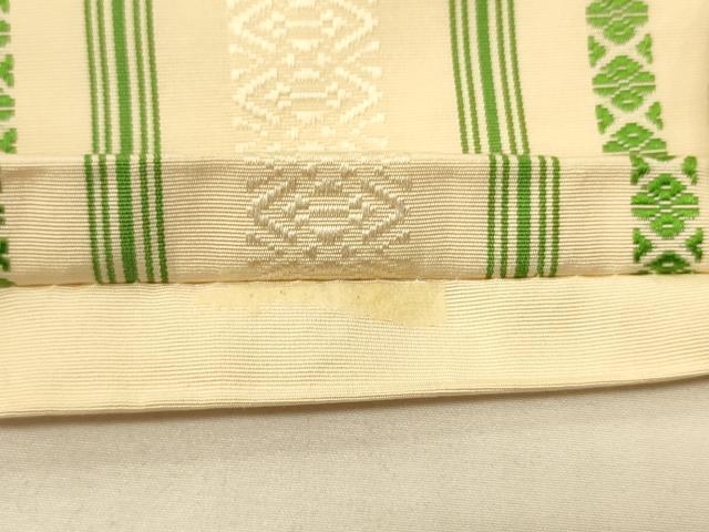 平和屋着物●本場筑前博多織 半幅帯 献上柄 正絹 逸品 CABI5174ak