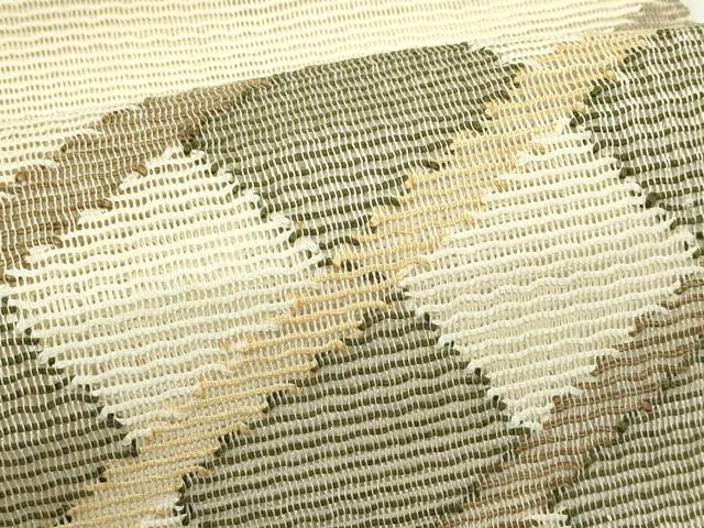 平和屋着物*夏物 八寸名古屋帯 市松文様 正絹 逸品 CABI5208rv