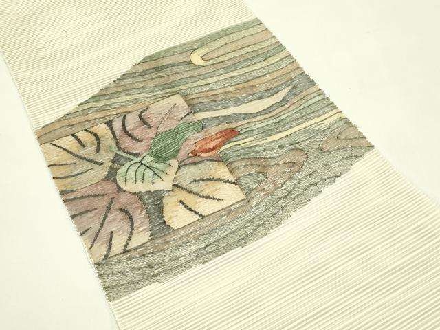平和屋着物*夏物 八寸名古屋帯 絽綴れ 成り物 正絹 逸品 CABI5225rv
