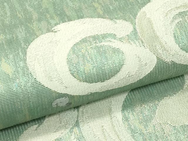 平和屋着物*夏物 六通柄袋帯 丸文 銀糸 正絹 逸品 CABI5227rv