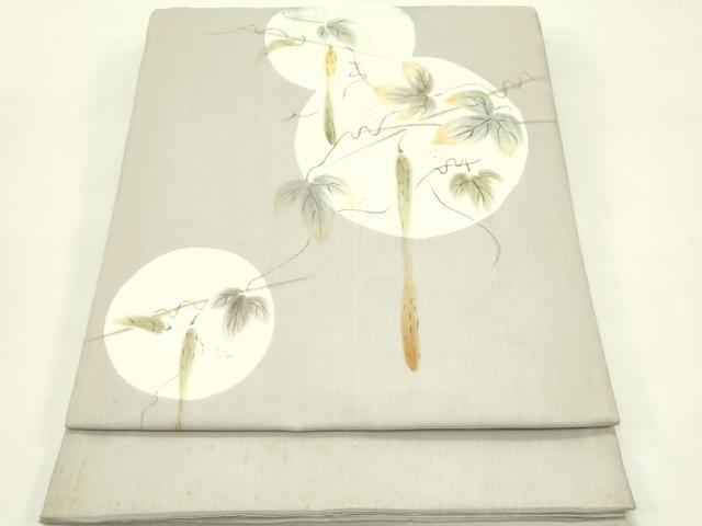 平和屋着物*夏物 太鼓柄袋帯 手描き 成り物 正絹 逸品 CABI5233rv
