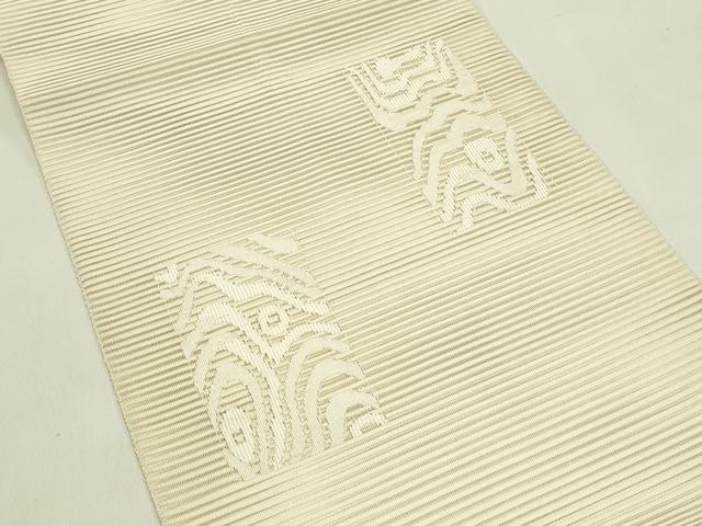 平和屋着物*夏物 八寸名古屋帯 絽綴れ 幾何学文様 正絹 逸品 CABI5248rv